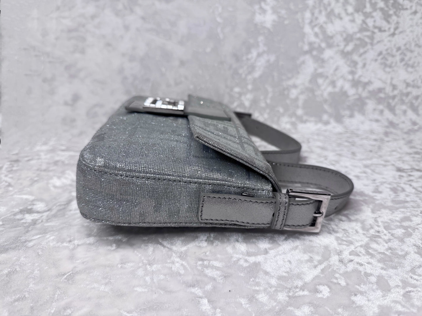 Fendi Sliver Glitters Baguette