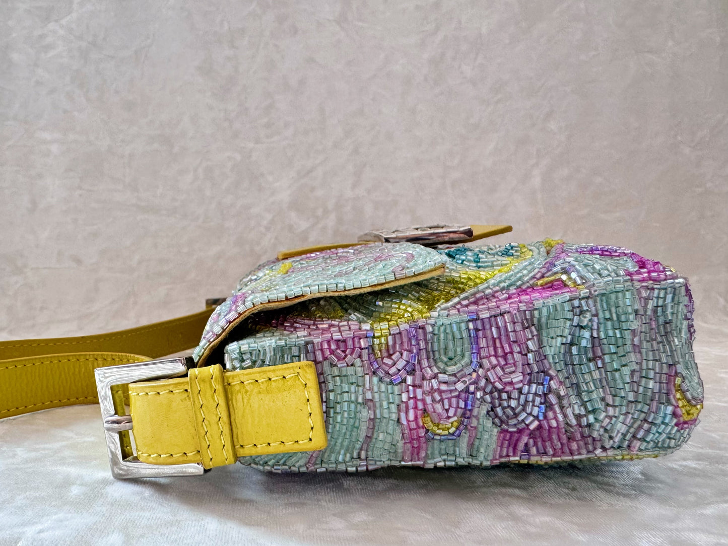 Fendi Multiple Color Beaded Baguette
