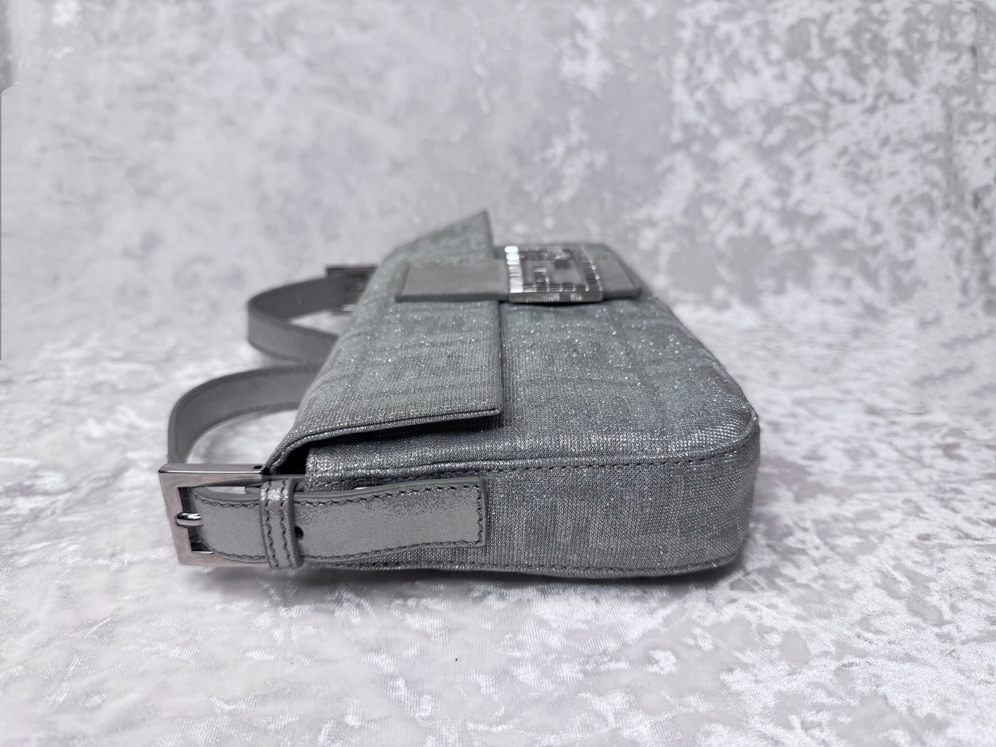Fendi Sliver Glitters Baguette