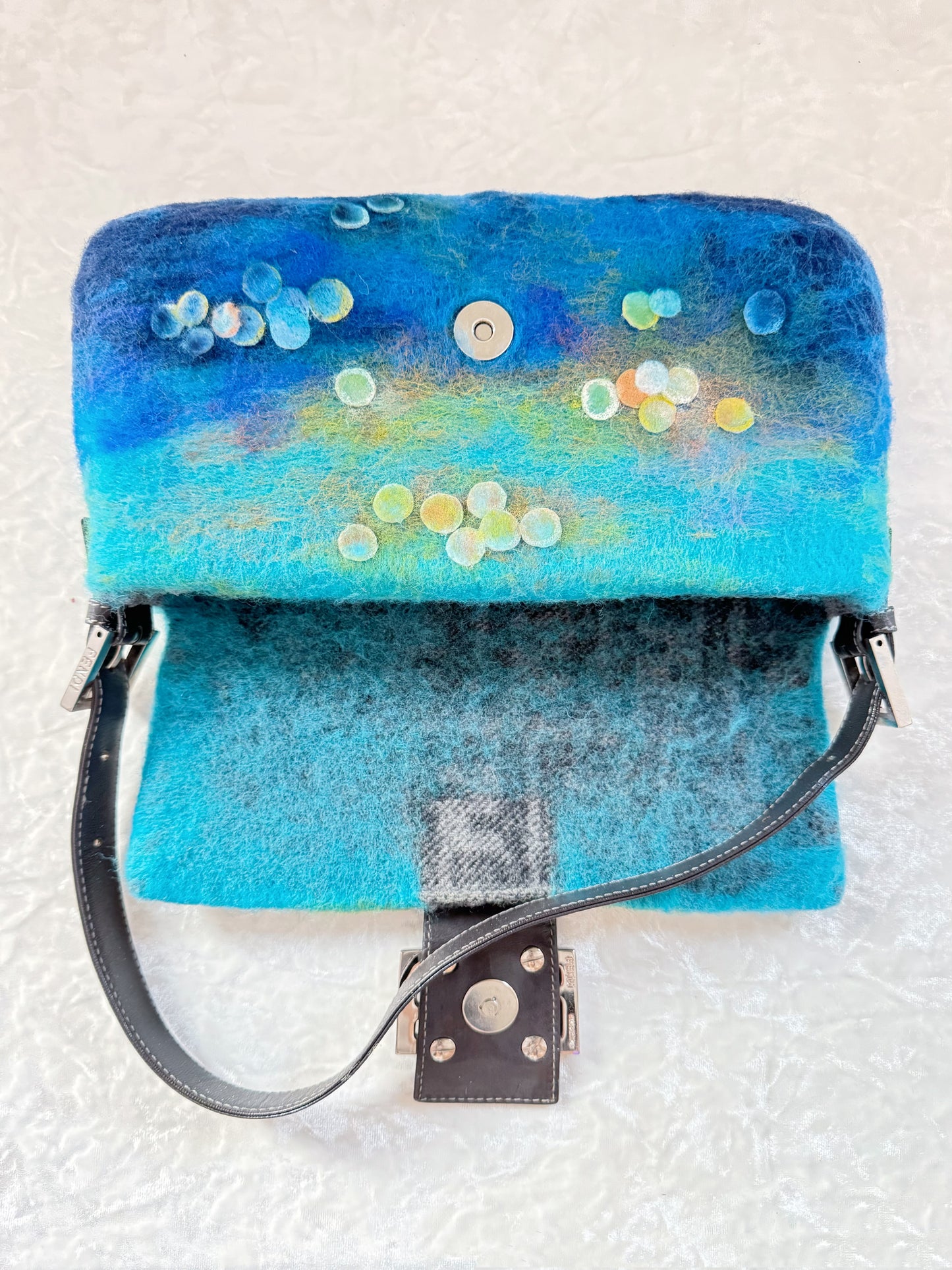 Fendi Wool Felt Crafted Baguette