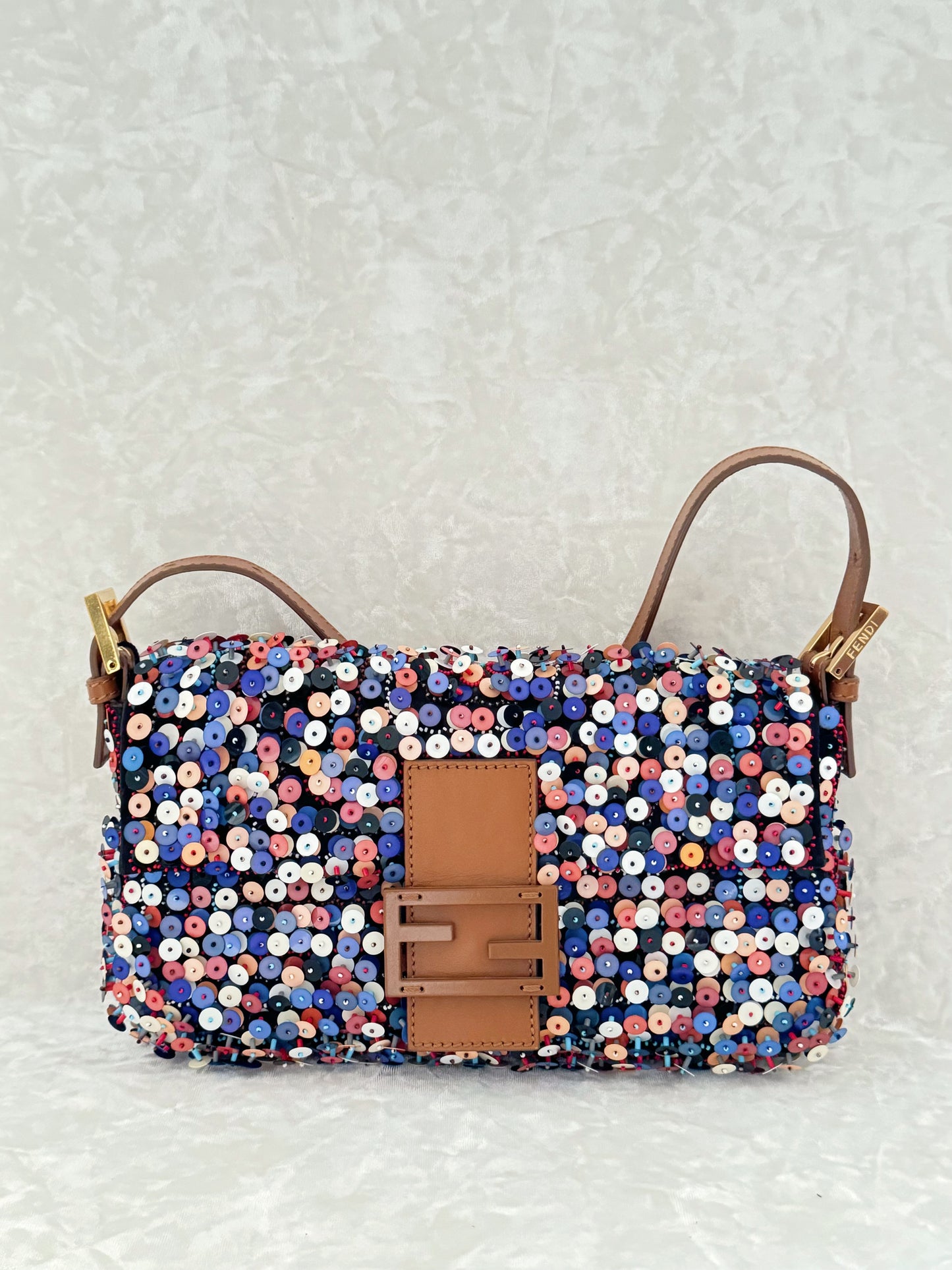 Fendi Multicolor Beaded Baguette