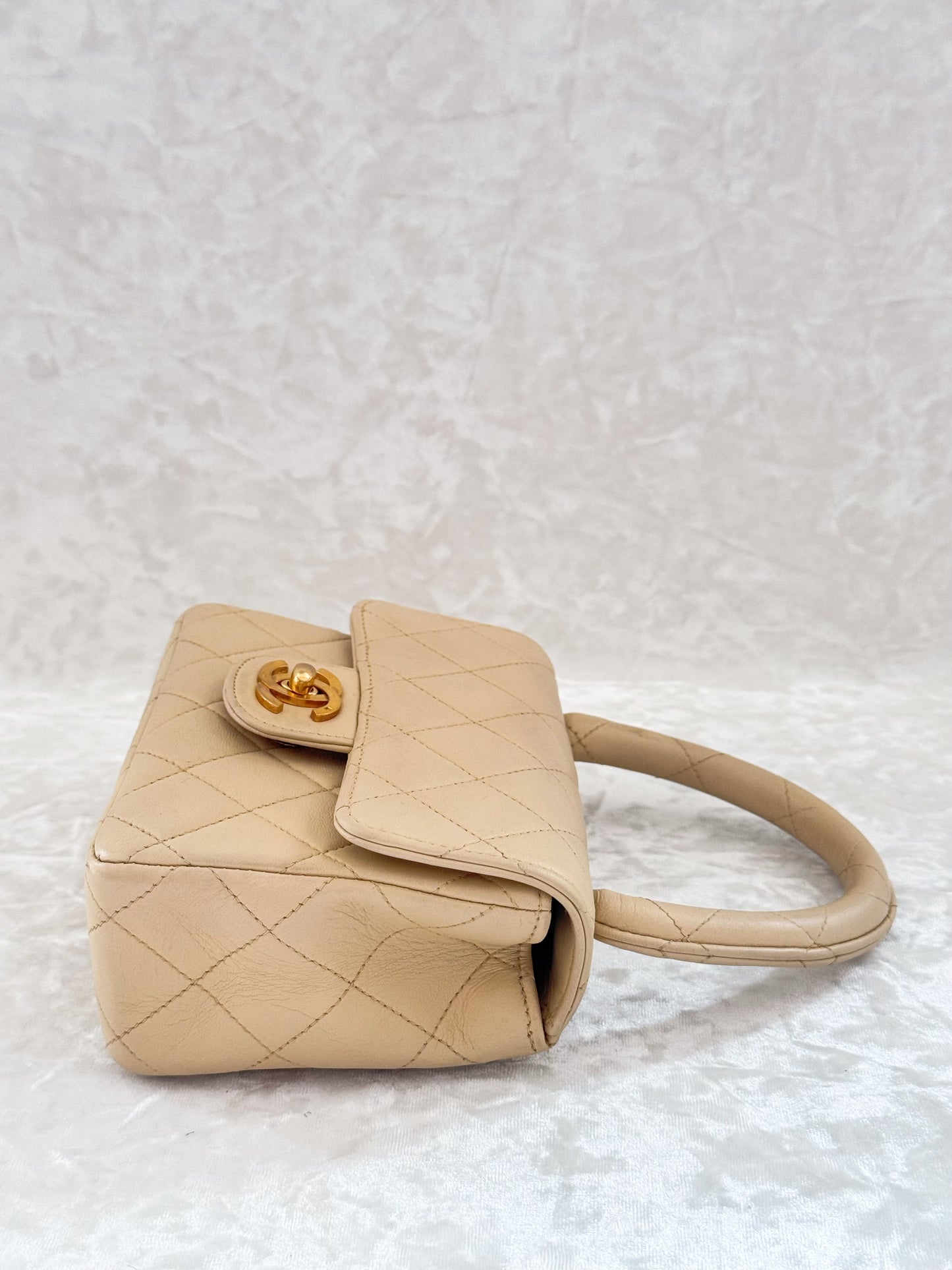 Vintage Chanel 1994 Nude Child Flap