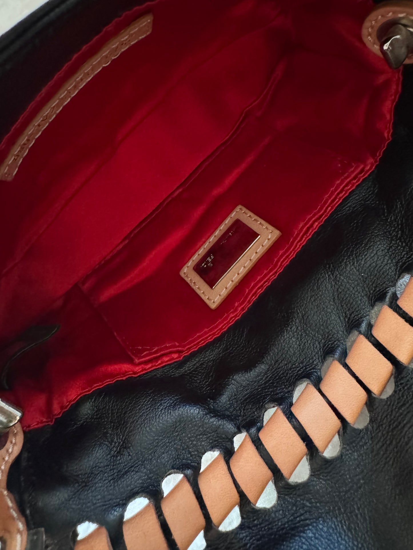 Fendi Peacock Mini Baguette