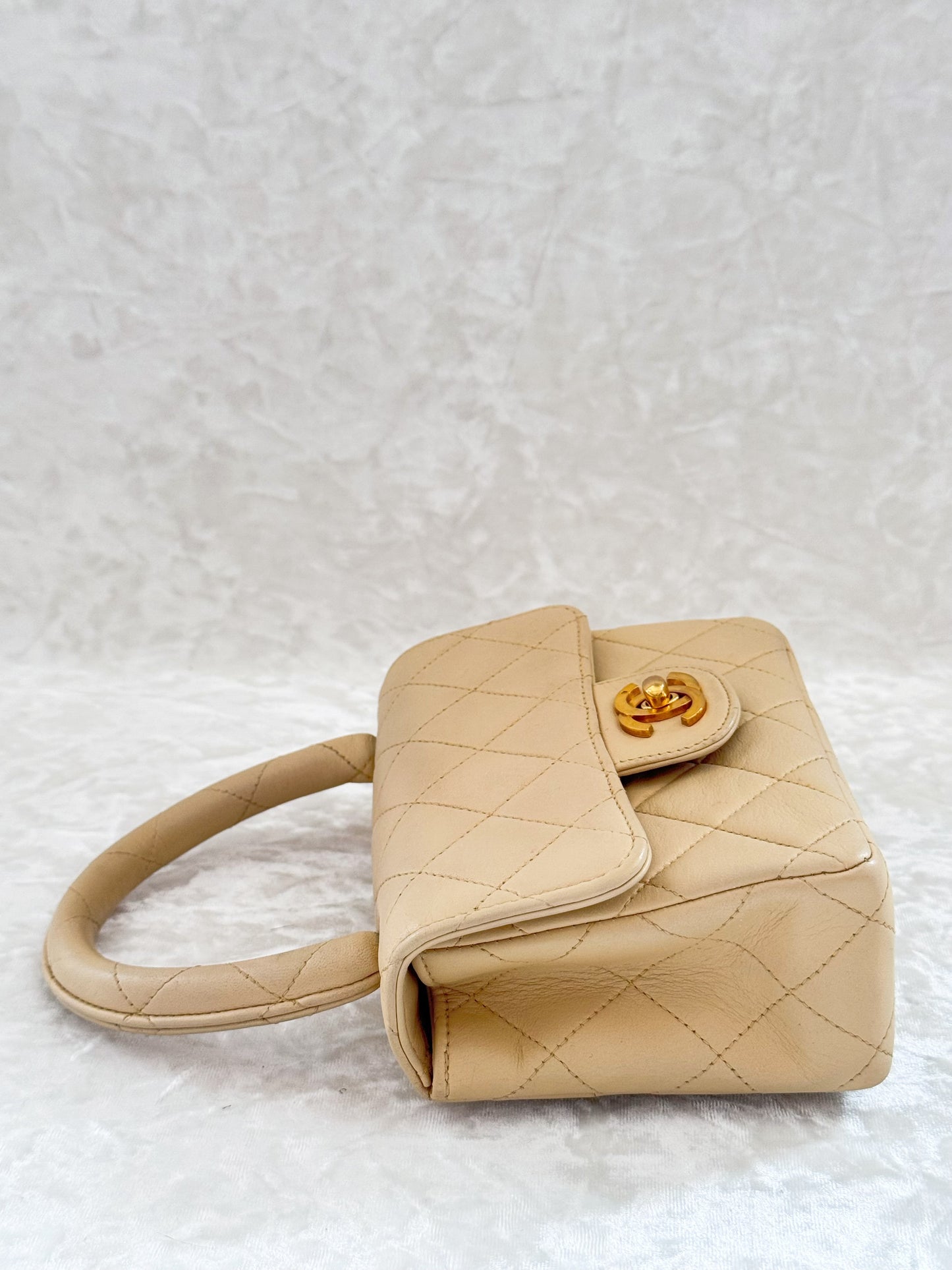 Vintage Chanel 1994 Nude Child Flap
