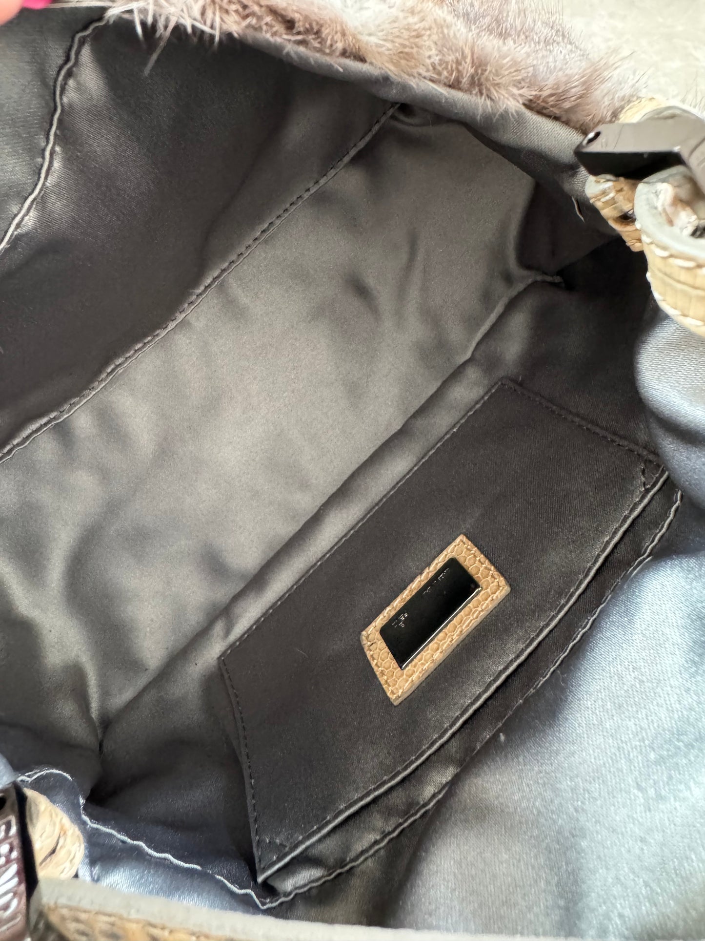 Fendi Squirrel Fur Mini Mamma Baguette