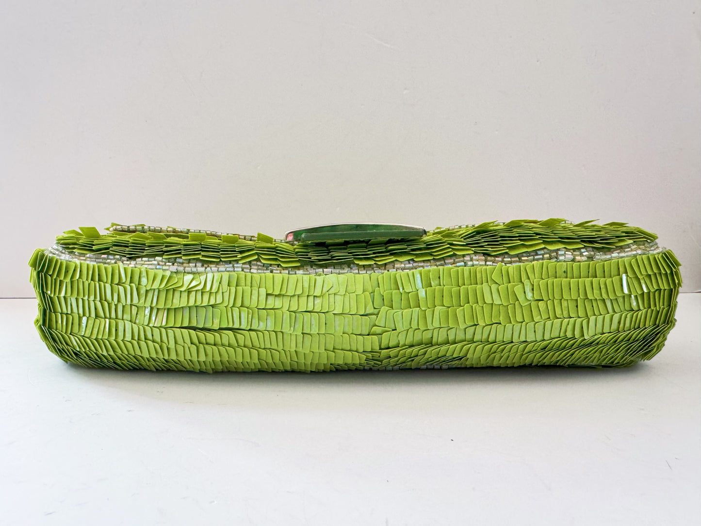 Fendi Green Sequin baguette
