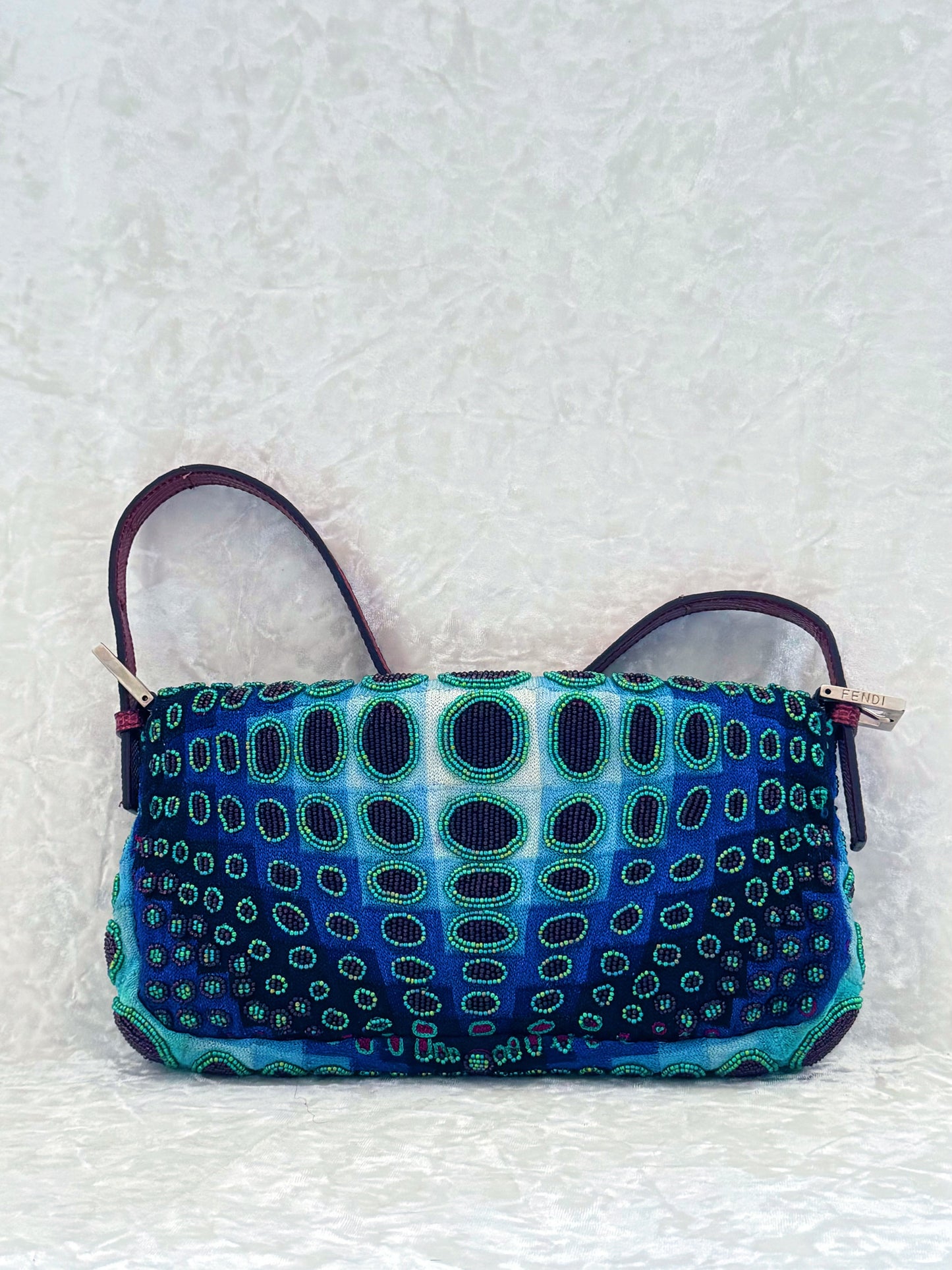 Fendi Victor Vasarely Beaded Baguette