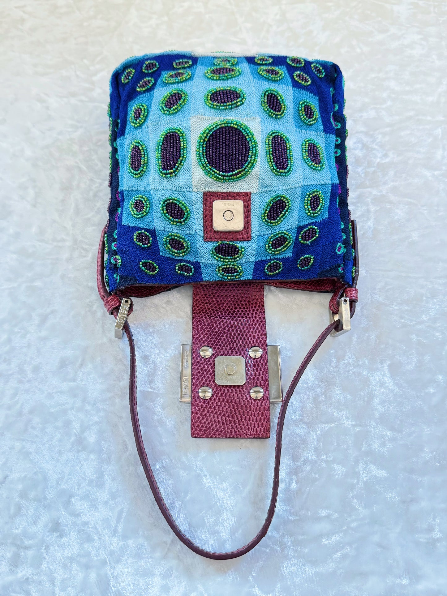 Fendi Victor Vasarely Beaded Fries Bag