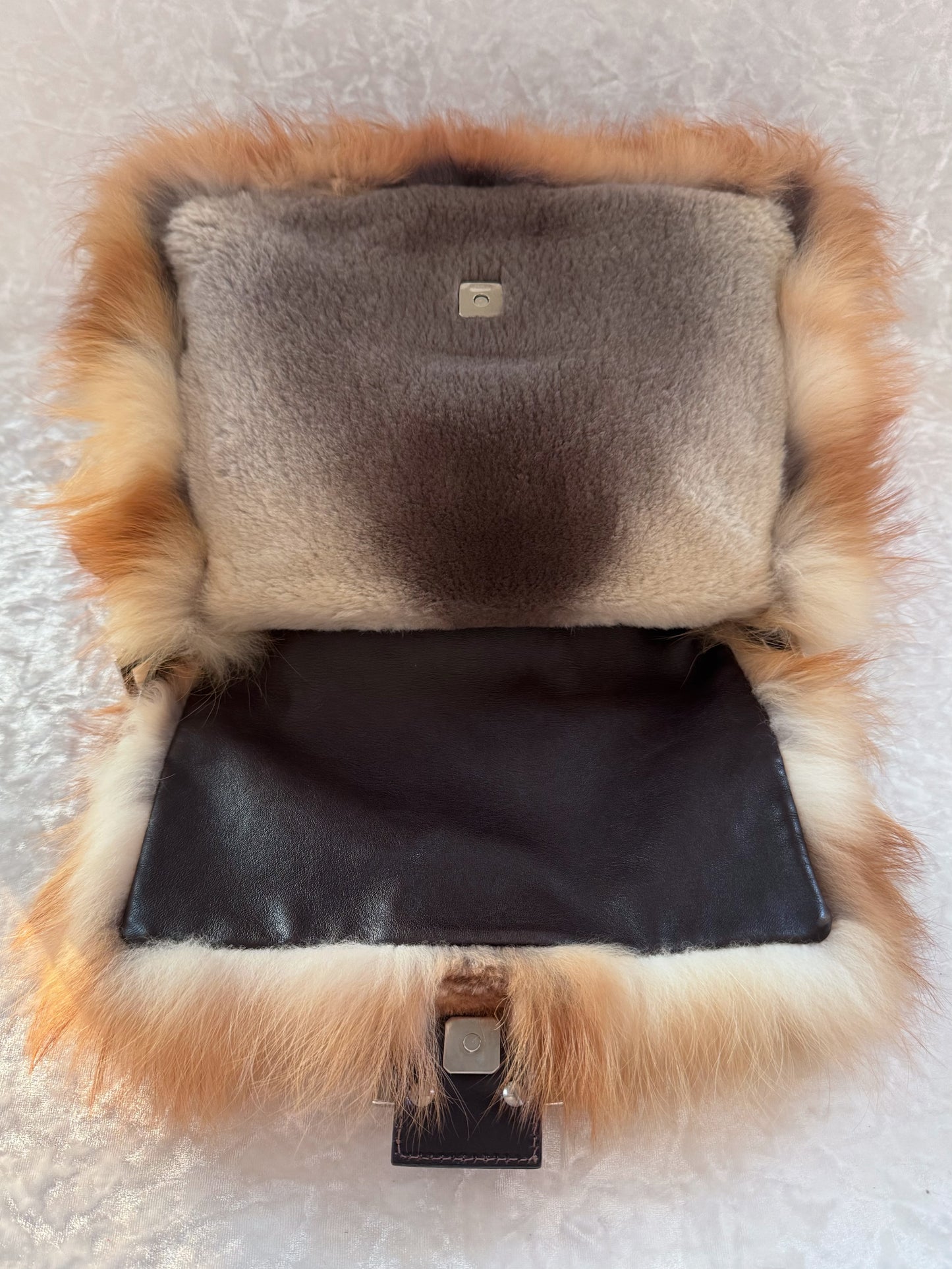 Fendi Rabbit & Fox Fur Mamma Baguette