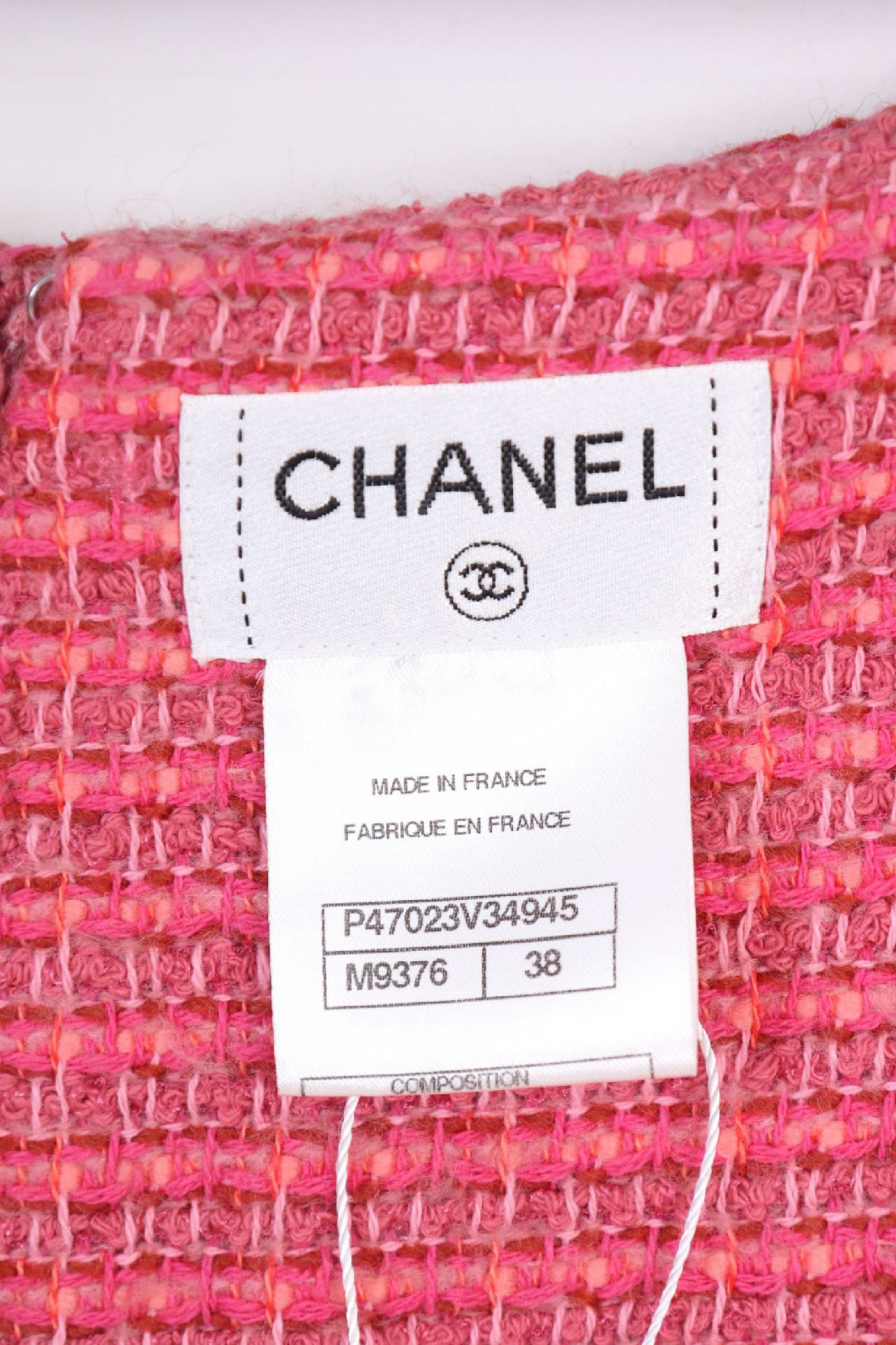 Chanel 13C Pink Tweed Sailor Set