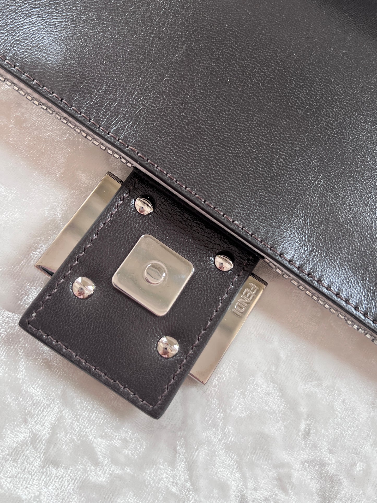 Fendi Sliver Sequins Re-Edition Baguette