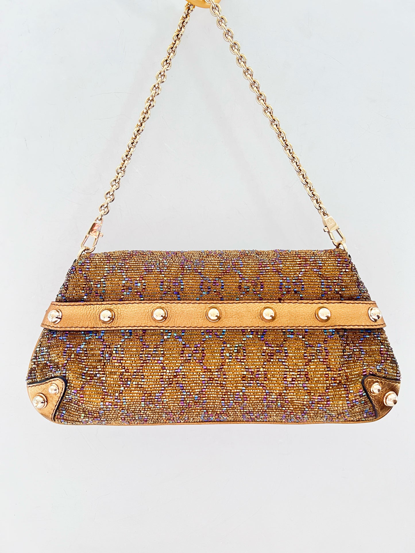 Gucci Horsebit Chain 1955 Beaded Bag