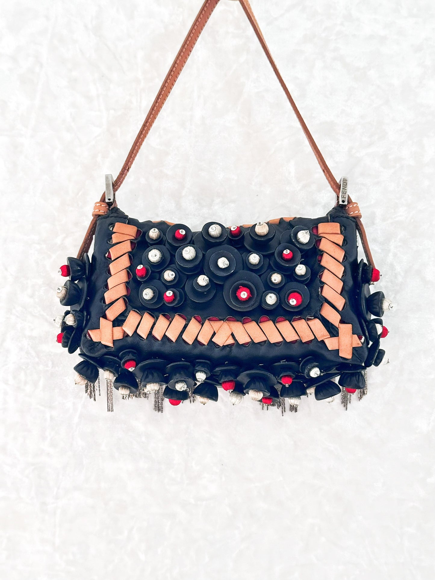 Fendi Peacock Mini Baguette