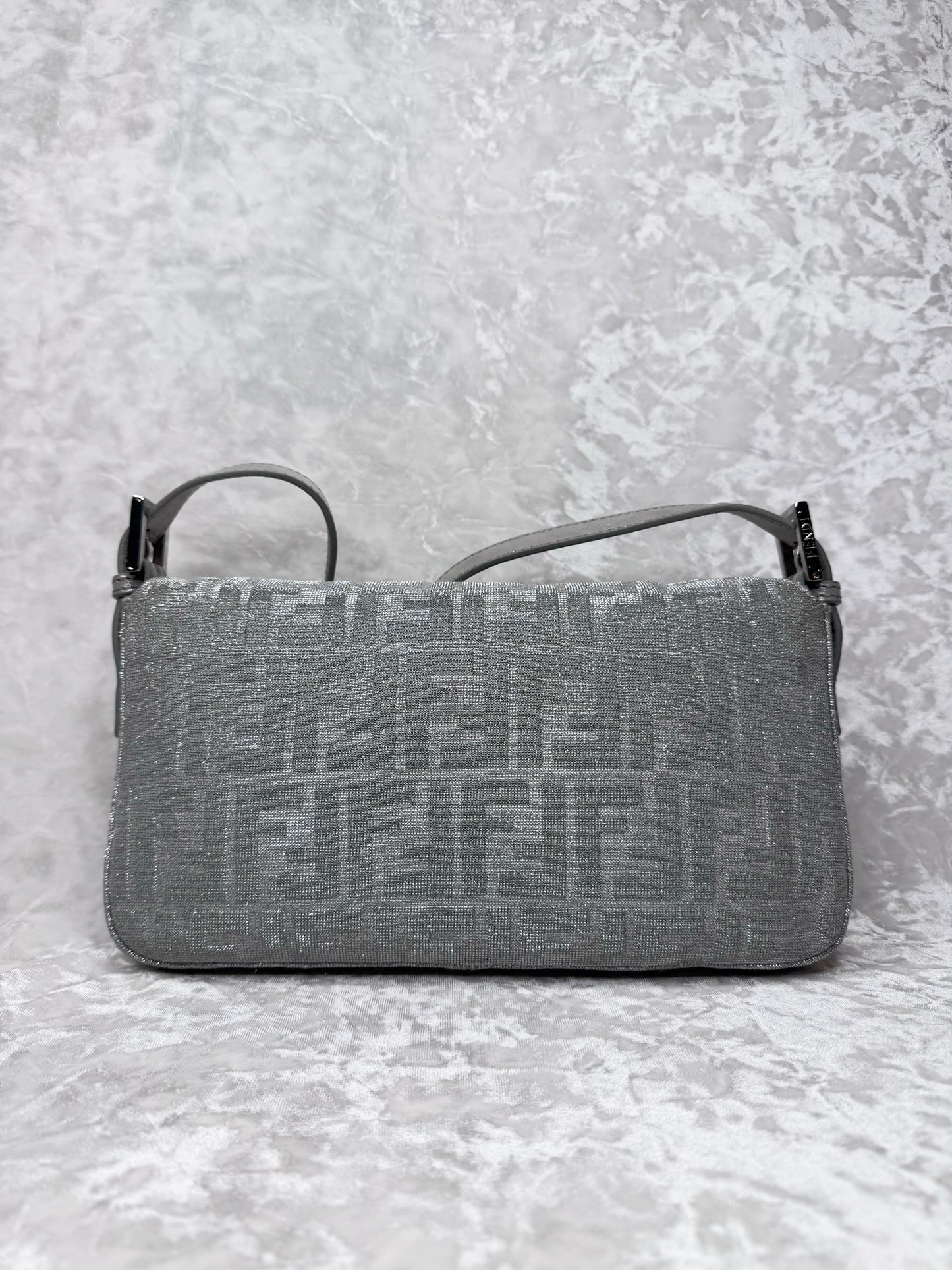 Fendi Sliver Glitters Baguette