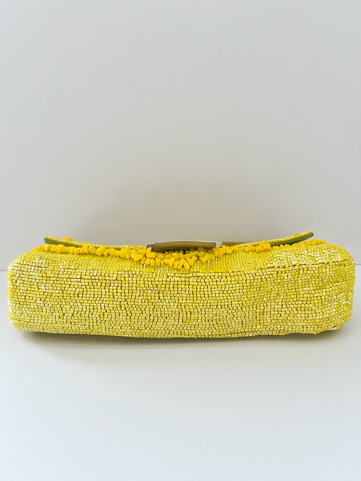 Fendi Yellow Beaded Baguette