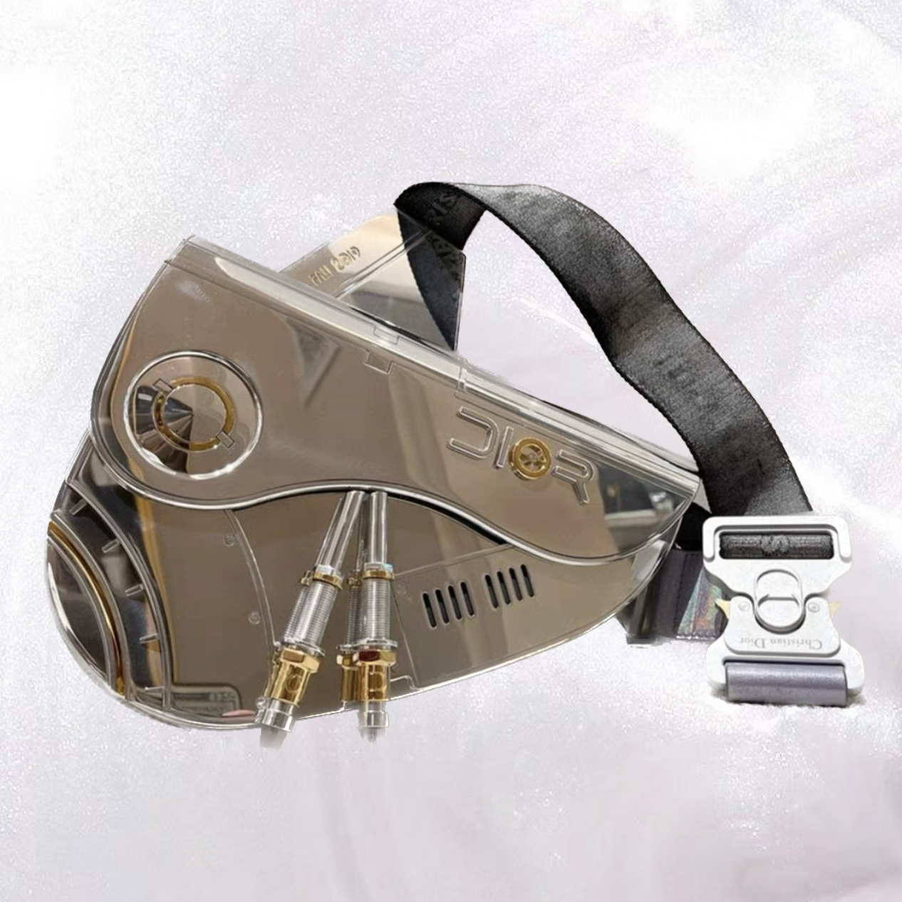 Dior Titanium Metal Hajime Sorayama Saddle Bag
