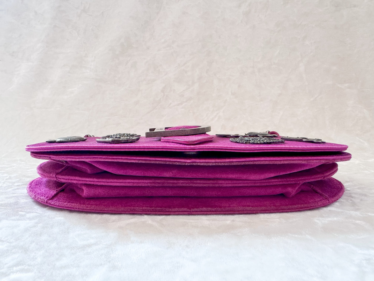 Christian Dior Pink Silk Batch Bag
