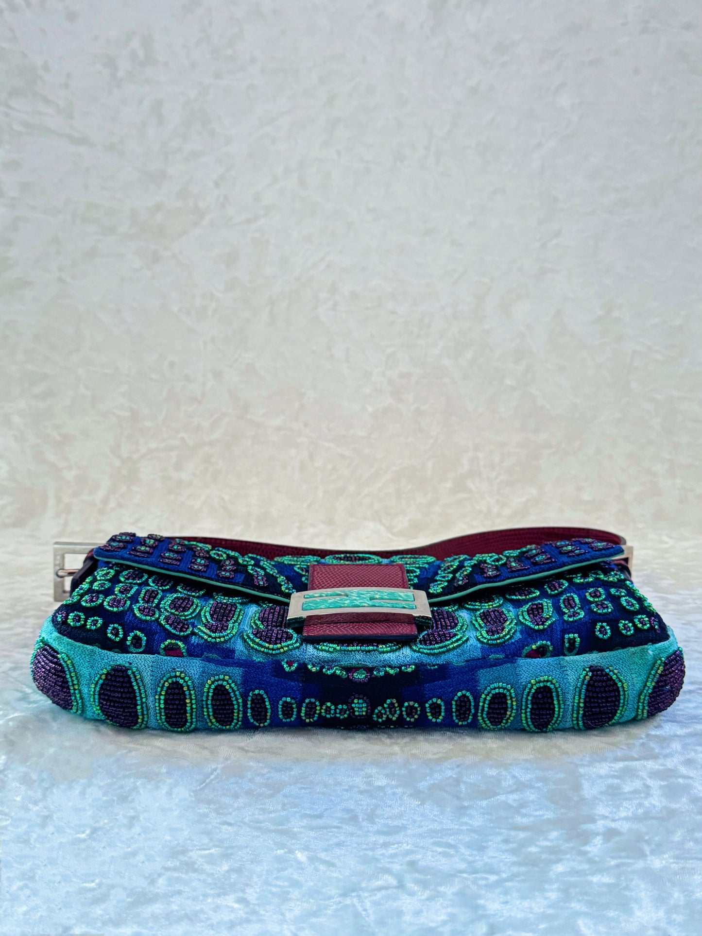 Fendi Victor Vasarely Beaded Baguette