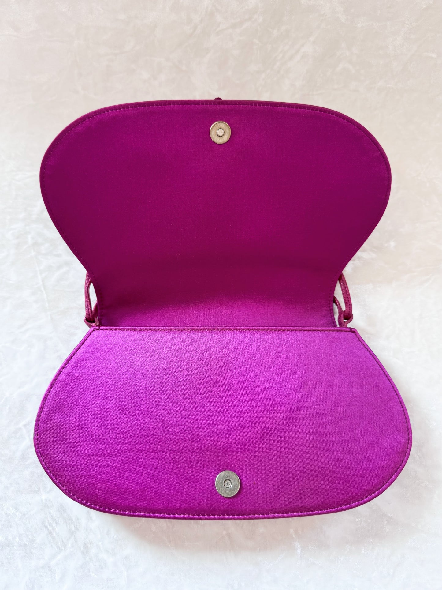 Christian Dior Pink Silk Batch Bag