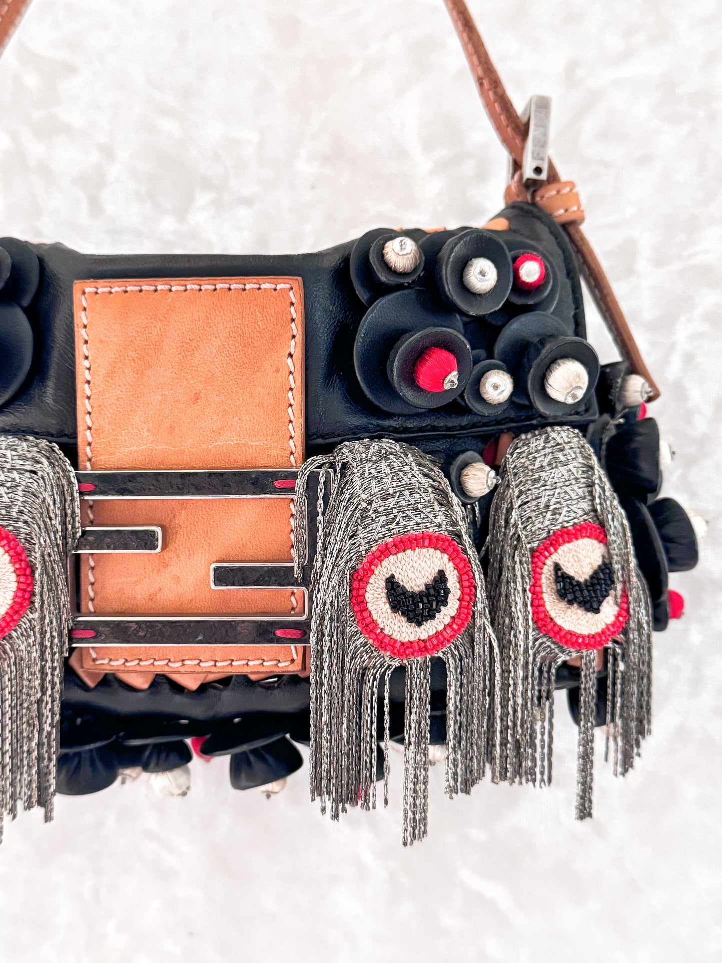 Fendi Peacock Mini Baguette