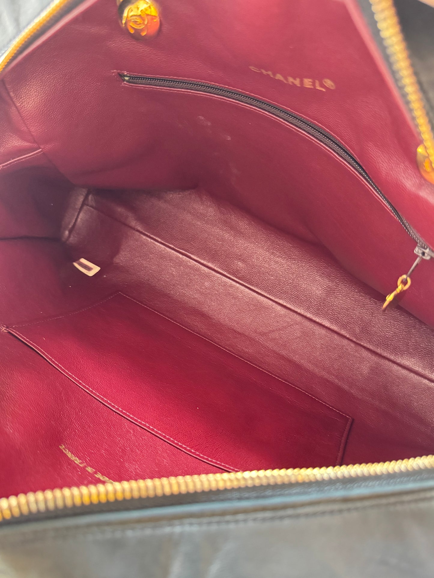 Vintage Chanel 1992 Logo Bowling Bag