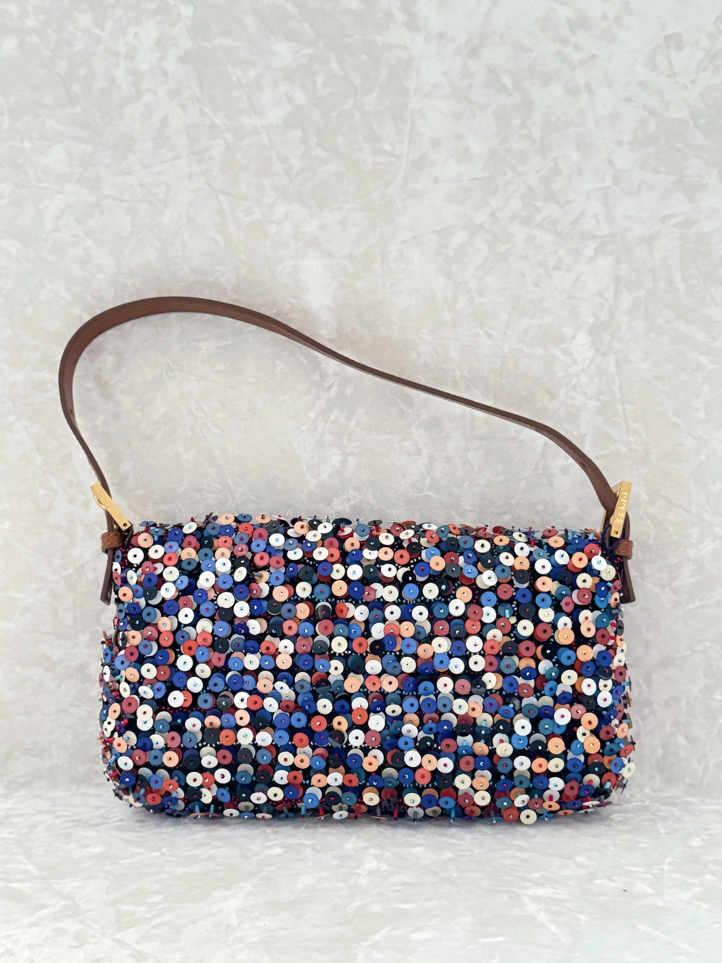 Fendi Multicolor Beaded Baguette