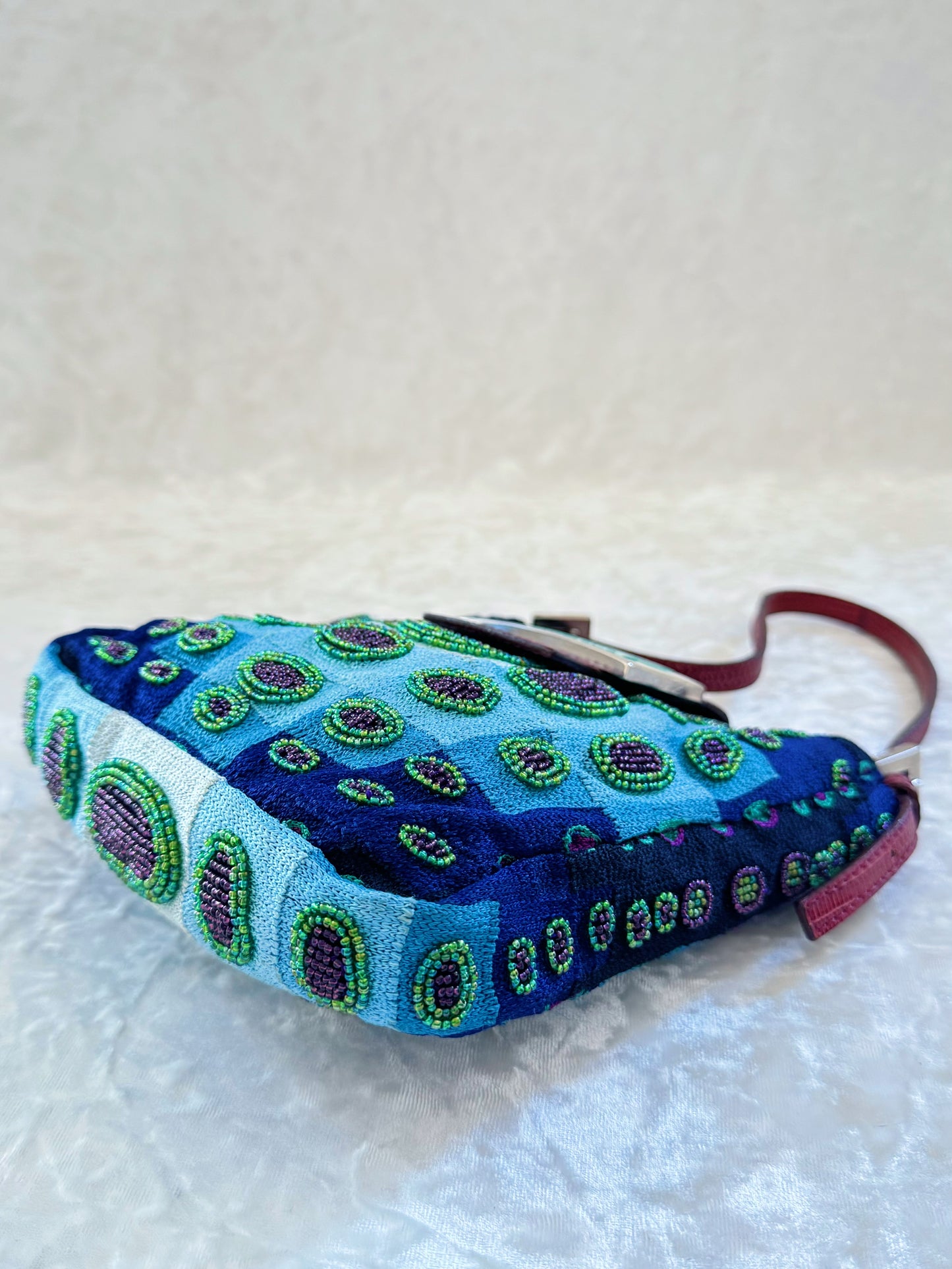 Fendi Victor Vasarely Beaded Fries Bag