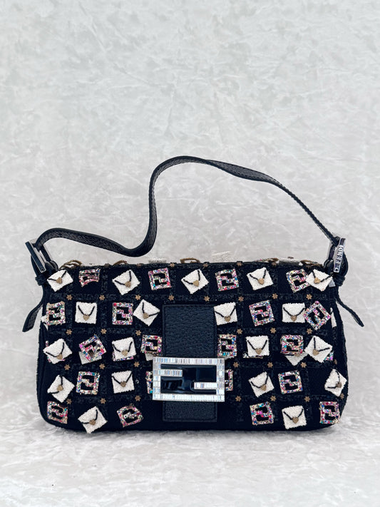 Fendi Love Notes Sequins Baguette