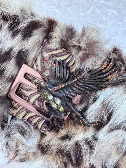 Fendi Lynx Fur Mini Baguette
