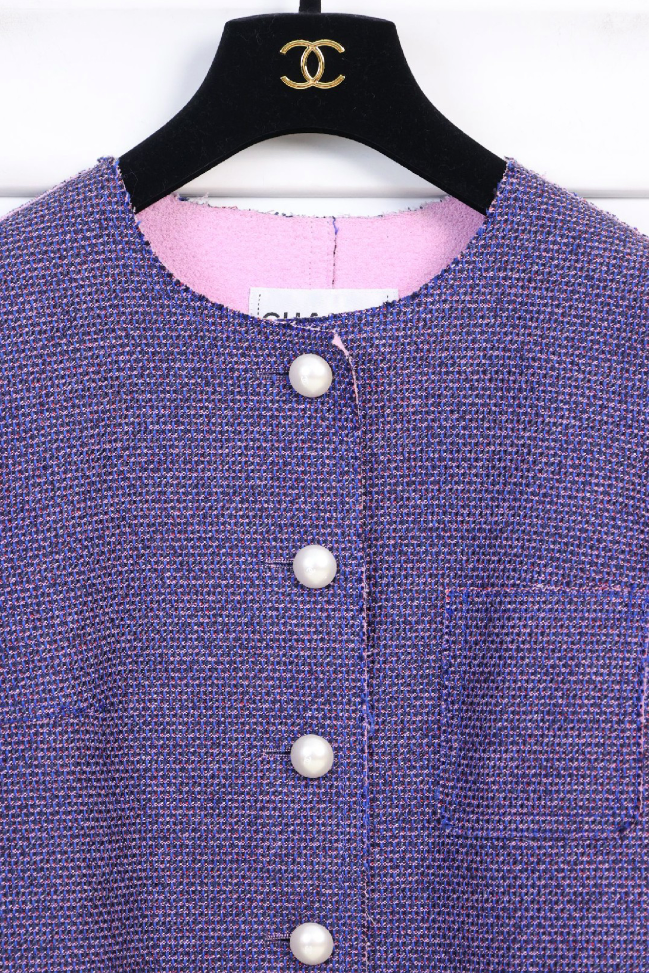 Chanel 13 Runway Purple Tweed Jacket