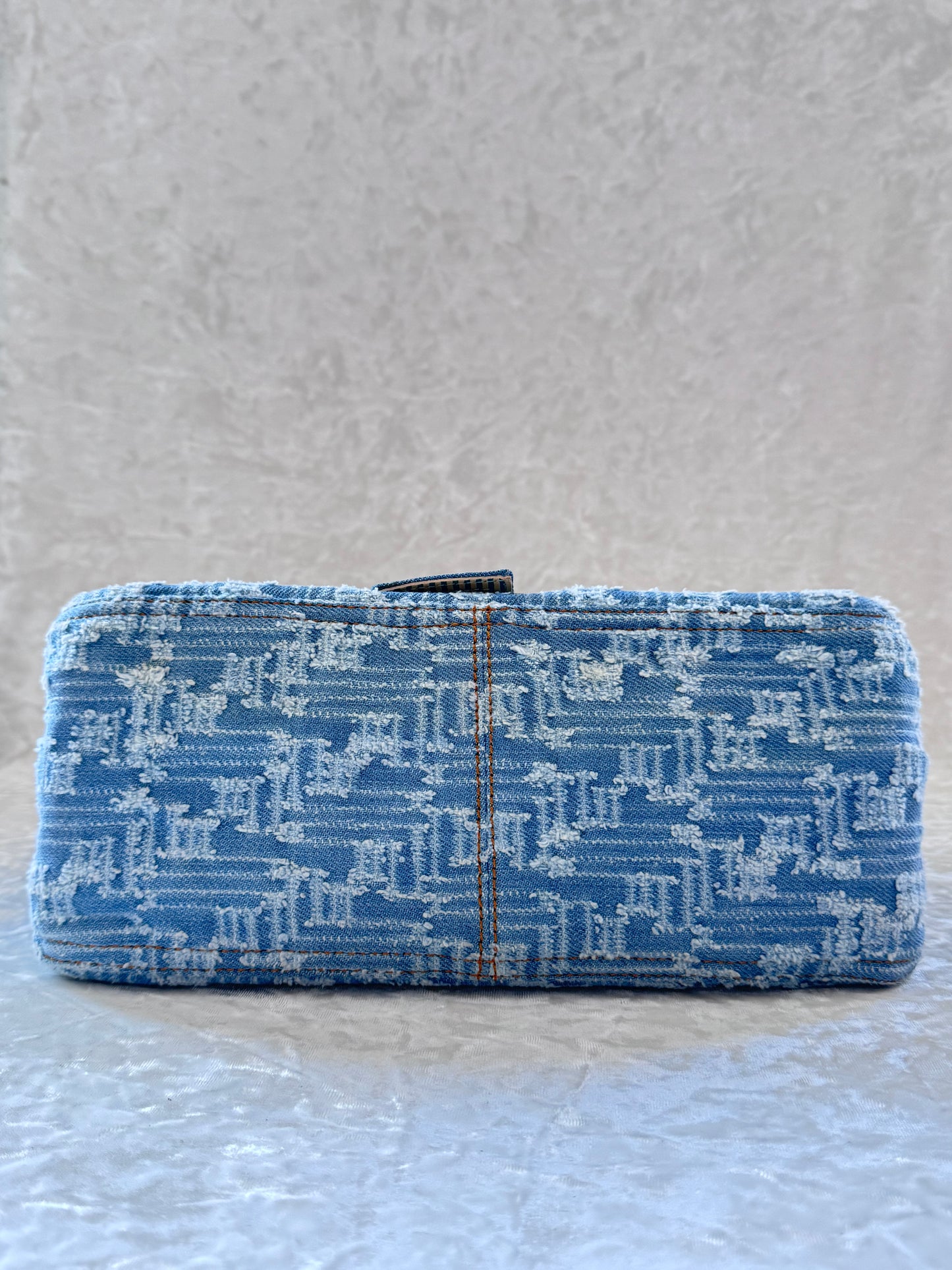 Fendi Denim Monogram Mamma Baguette
