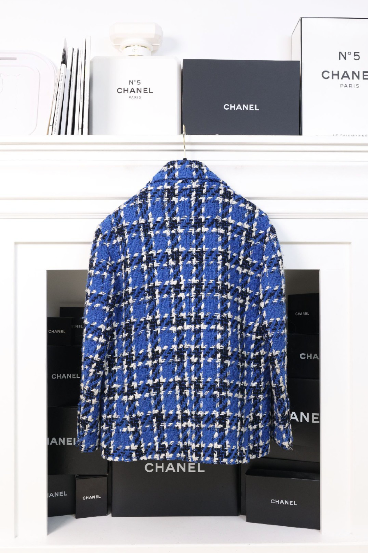 Vintage Chanel Grid Tweed Jacket