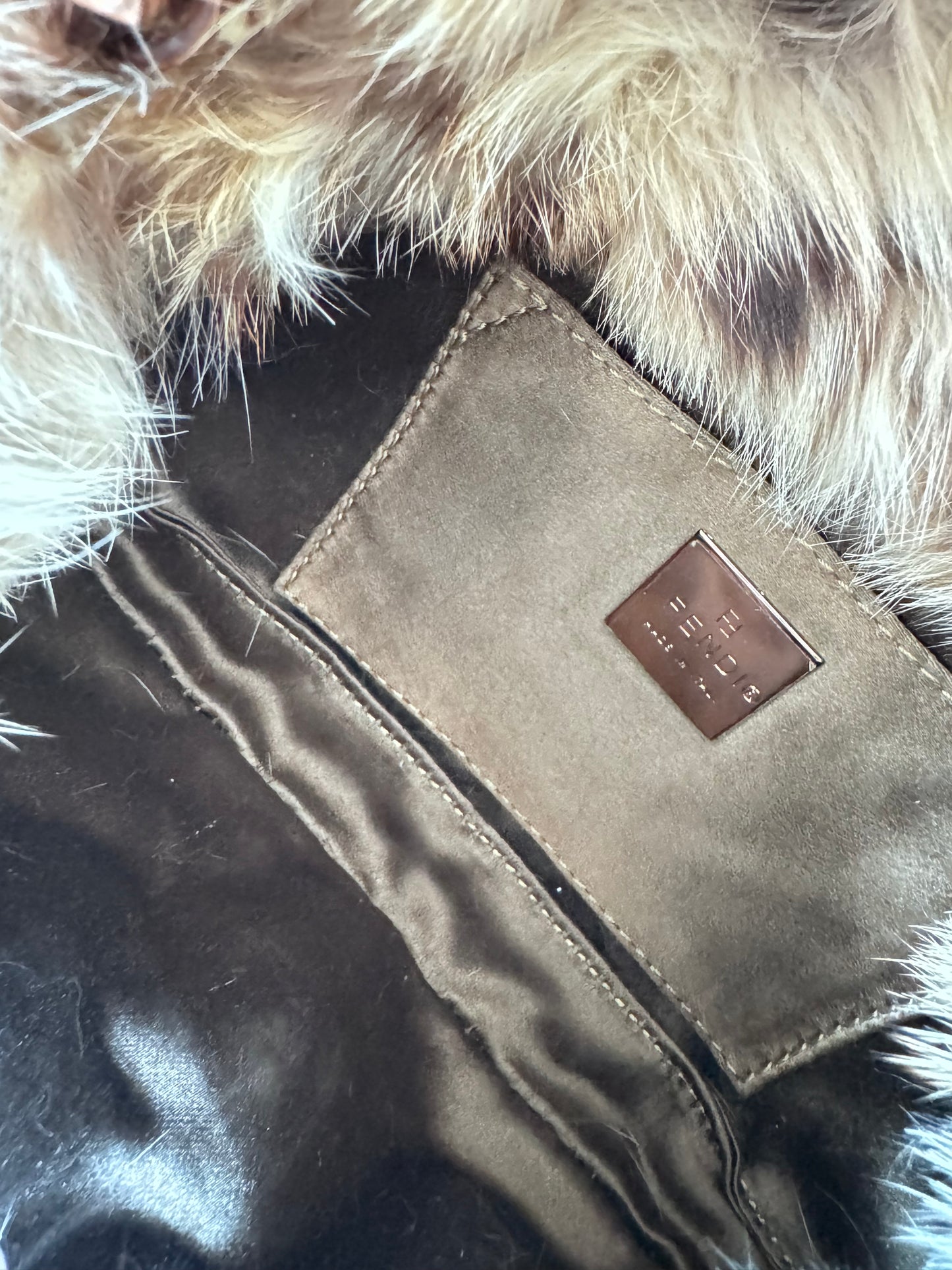 Fendi Lynx Fur Mini Baguette