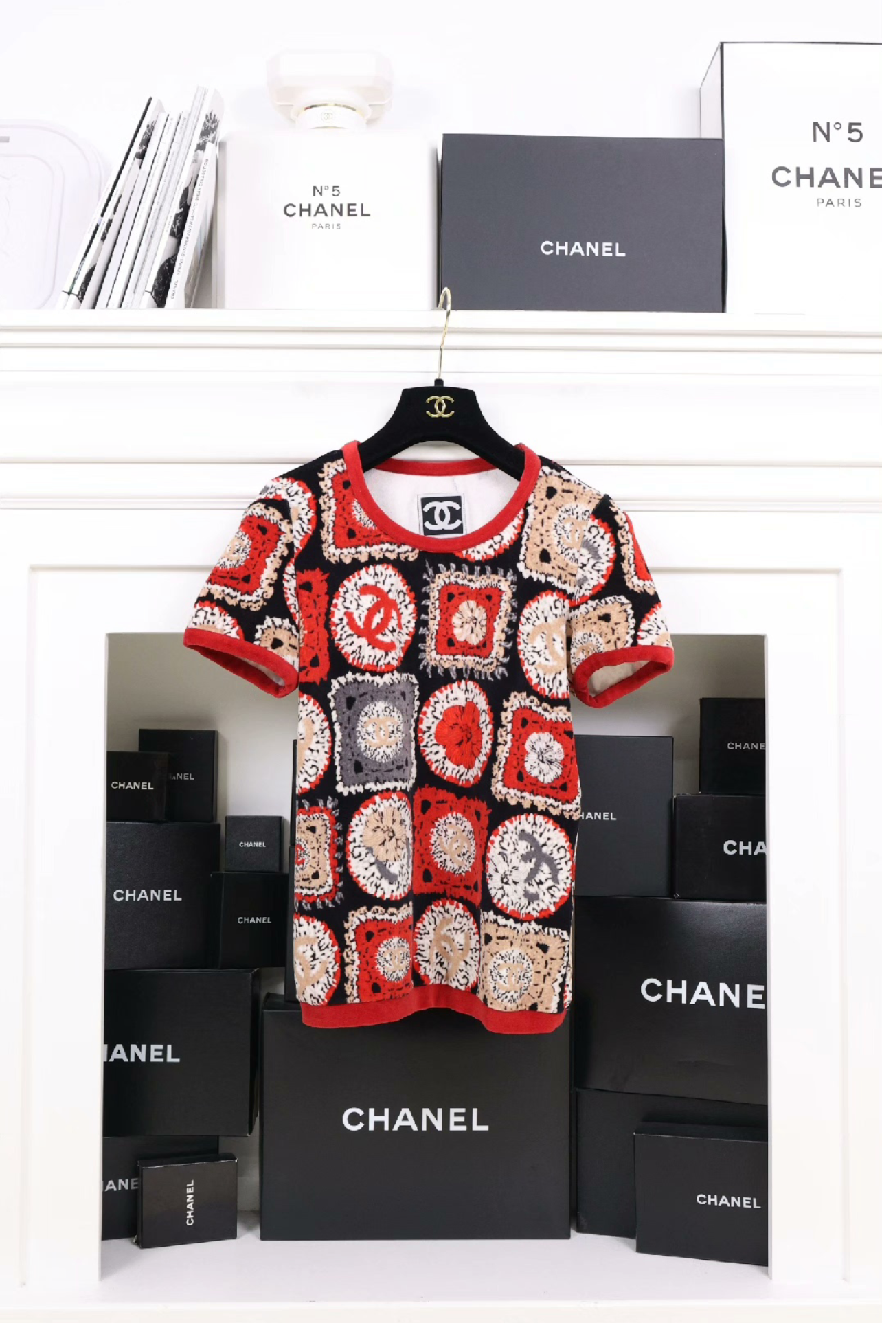 Chanel 09SS Multicolor Printed Top