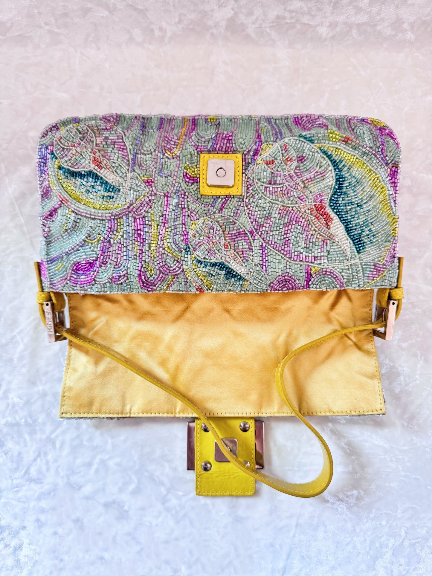 Fendi Multiple Color Beaded Baguette