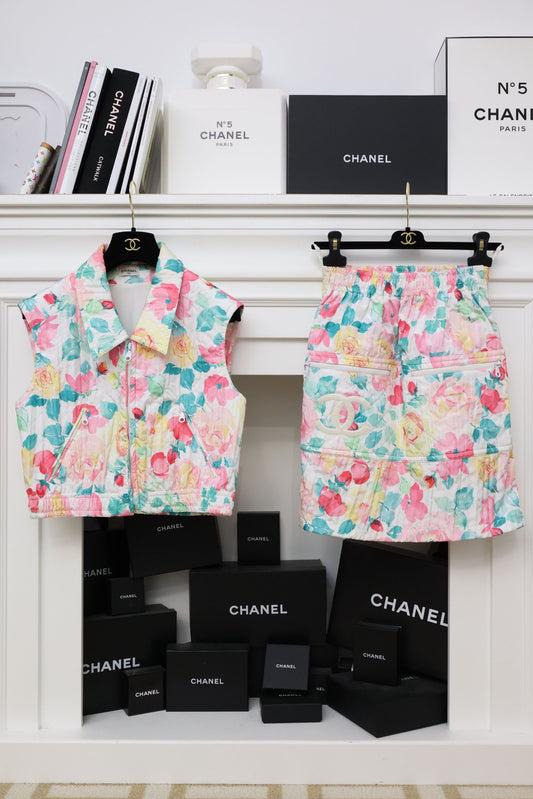 Vintage Chanel 93P Floral Set