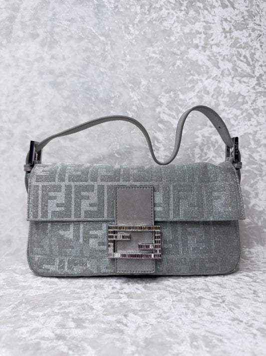 Fendi Sliver Glitters Baguette