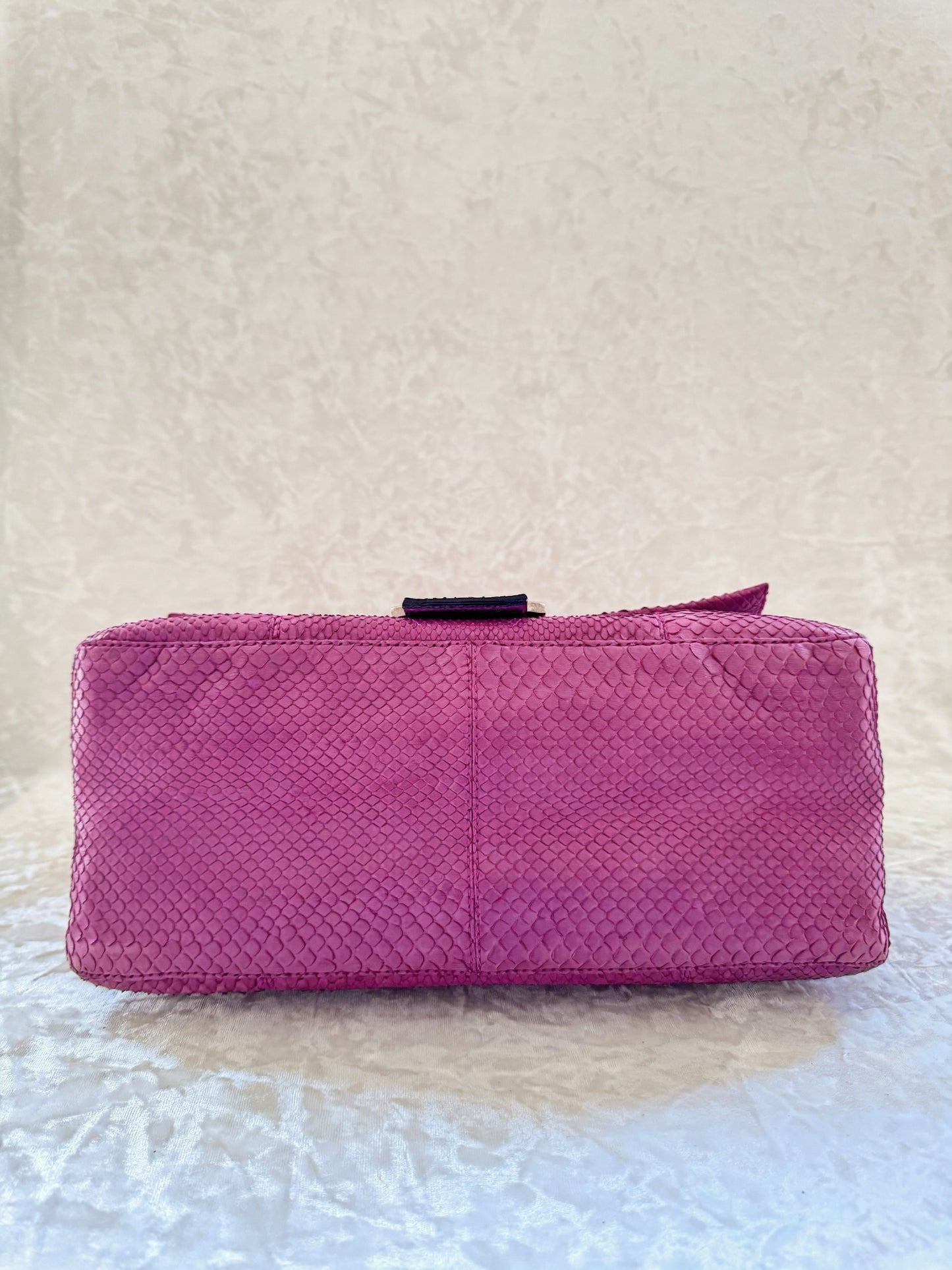 Fendi Dusty Rose Python Mamma Baguette