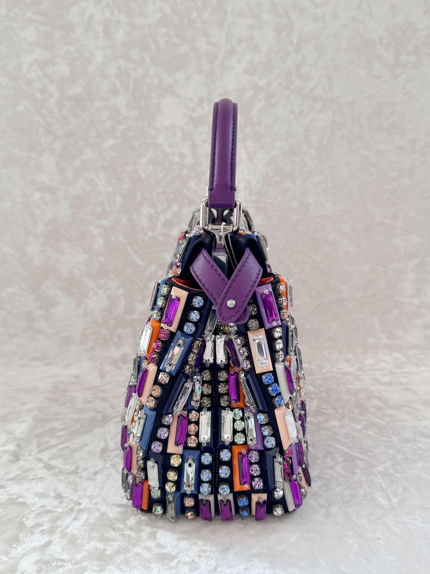 Fendi Multi Color Rhinestones Peekaboo