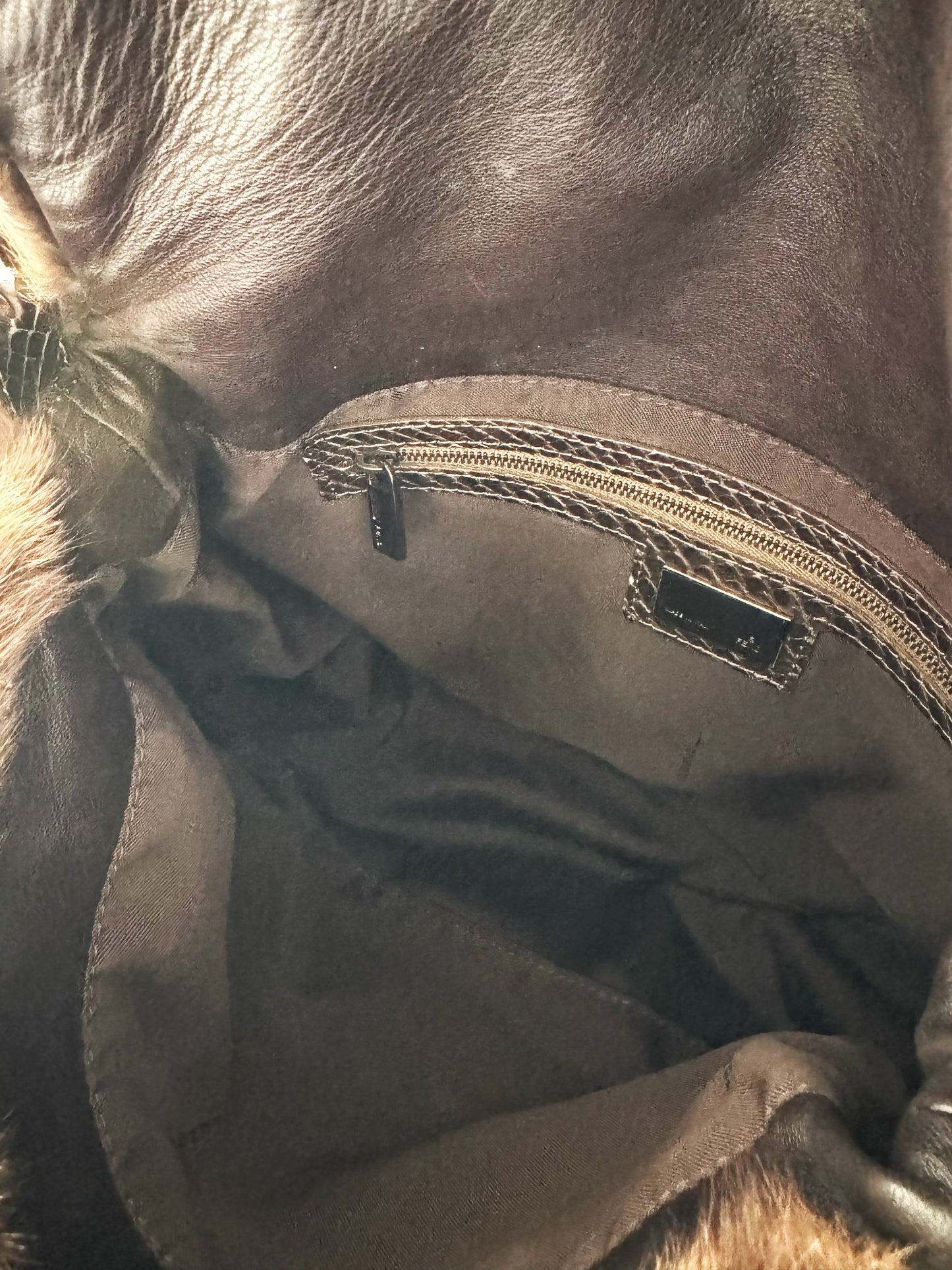 Fendi Brown Fur Mamma Baguette