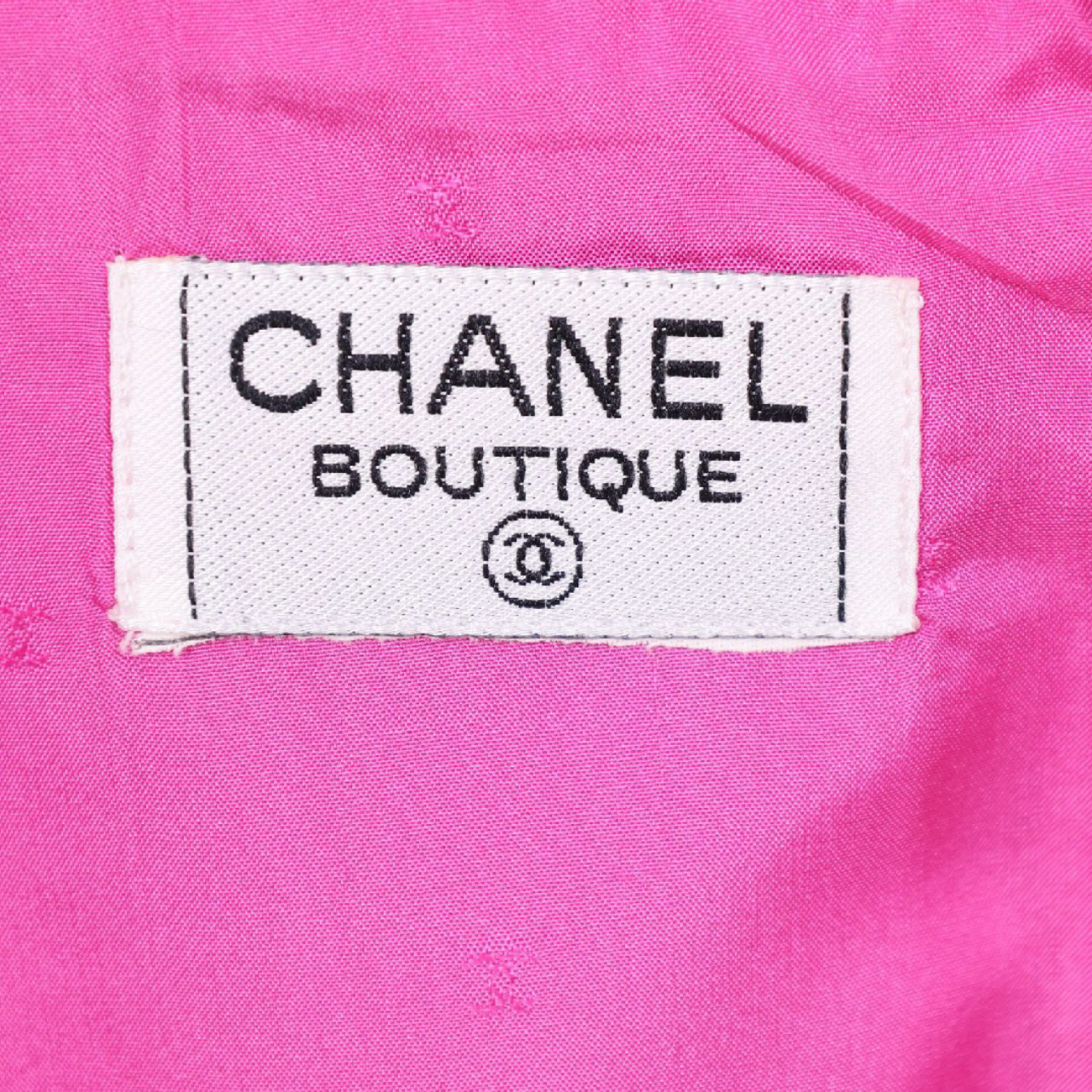 Vintage Chanel Hot Pink Silk Set