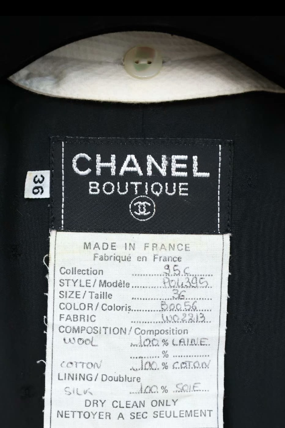 Vintage Chanel 95C Laces Detailed Dress