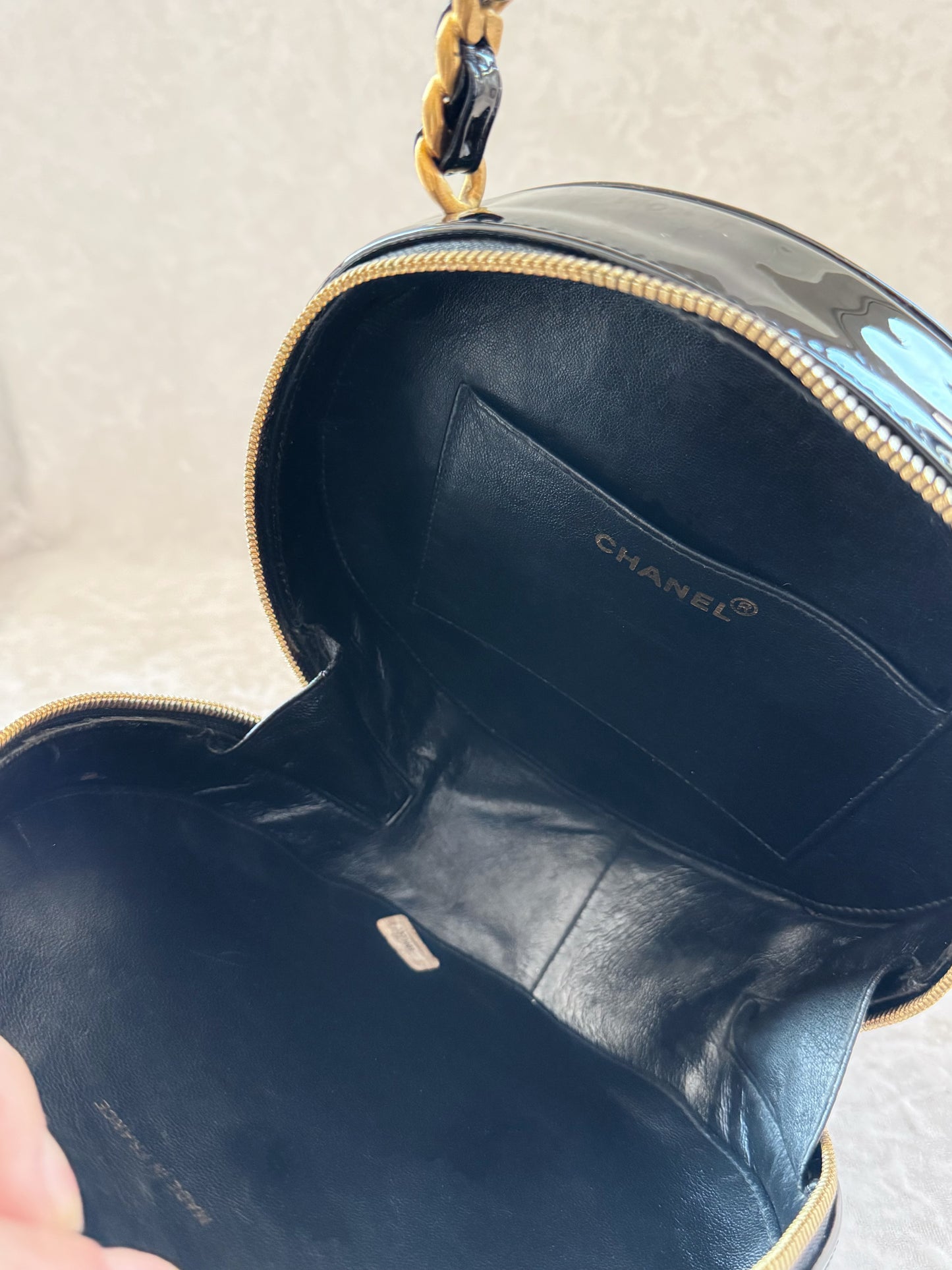 Vintage Chanel 1995 Round Vanity Bag
