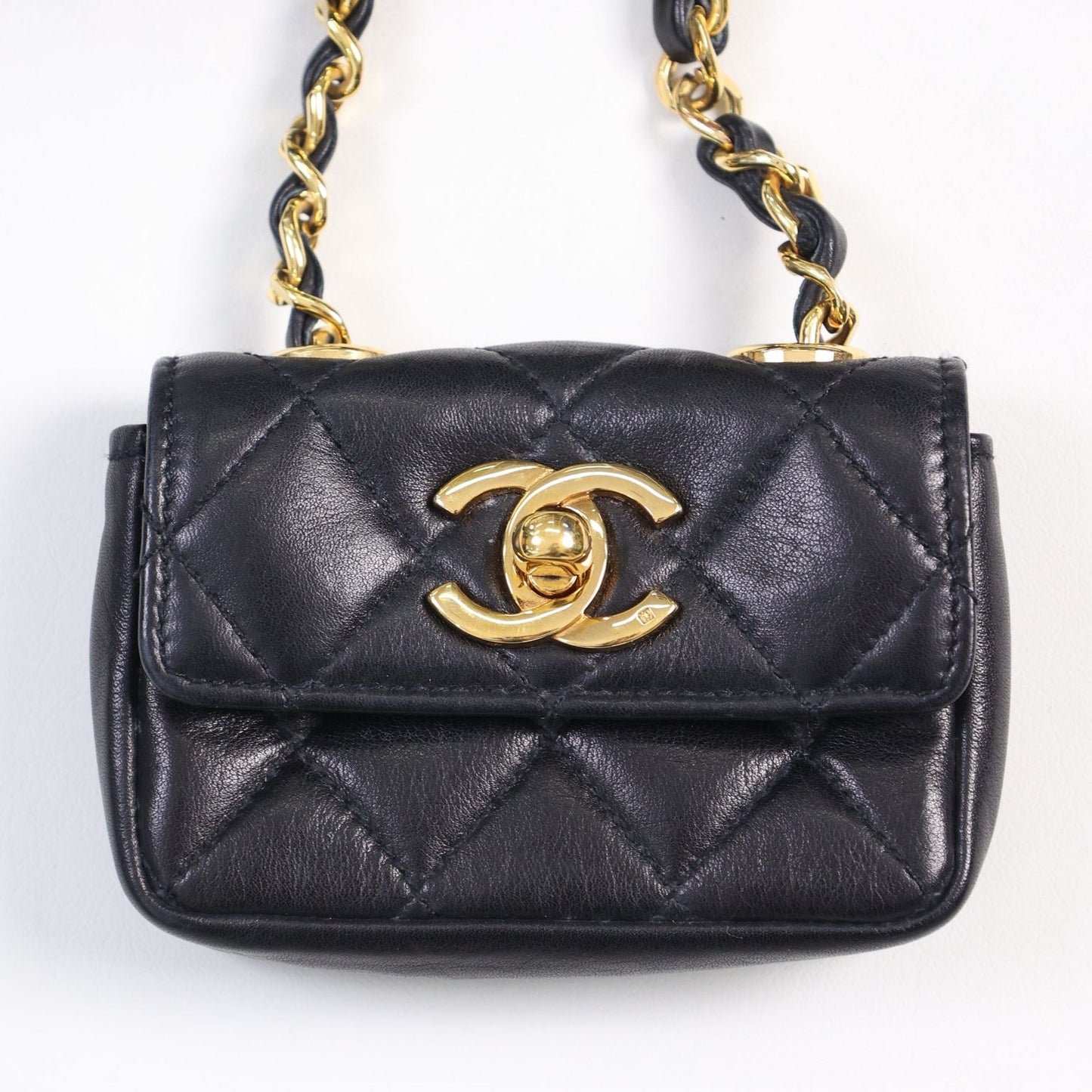 Vintage Chanel Hanging Micro Belt Bag