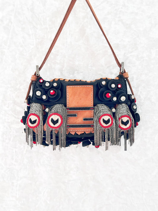 Fendi Peacock Mini Baguette