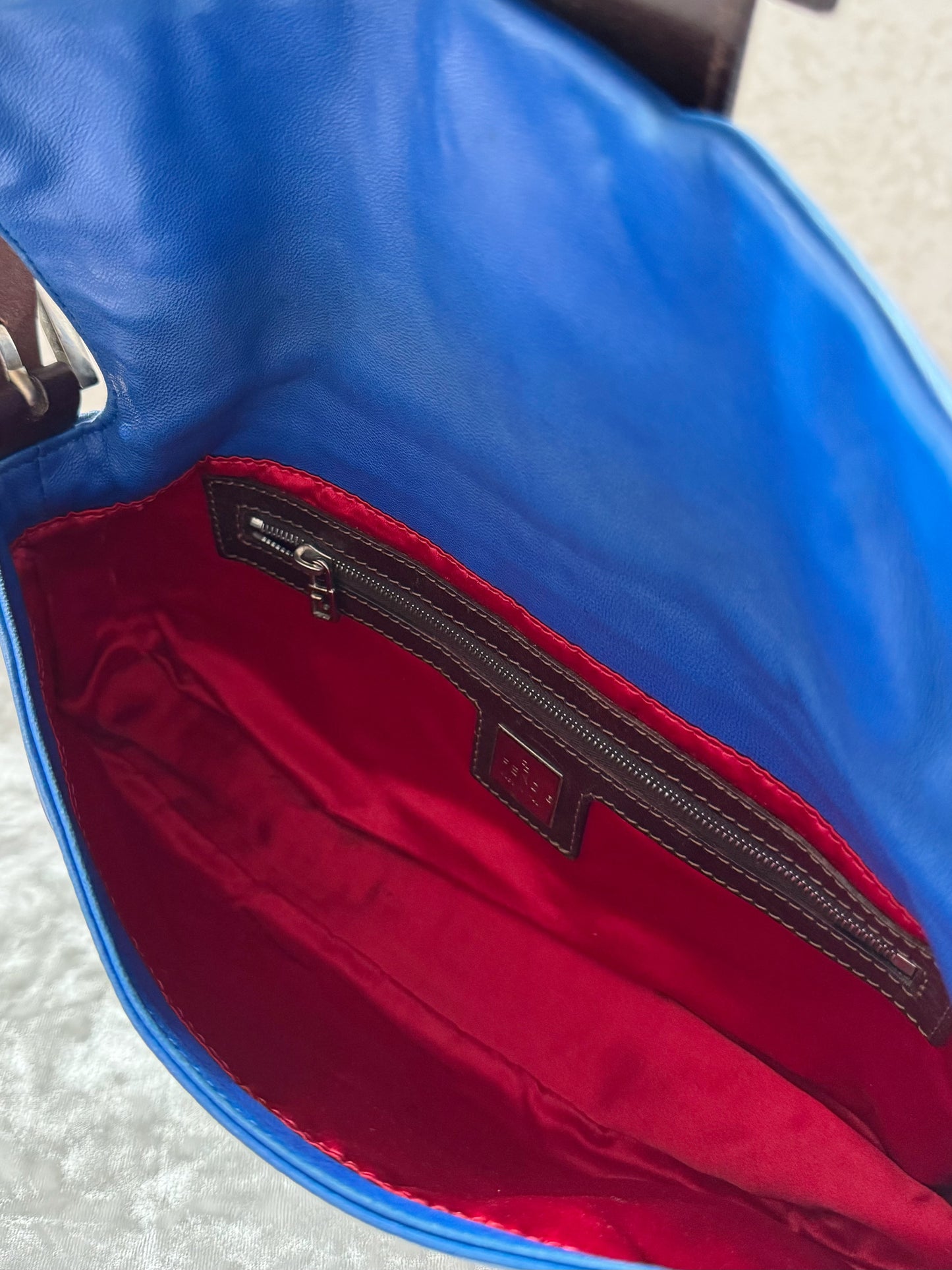 Fendi Floral Embellished Baguette