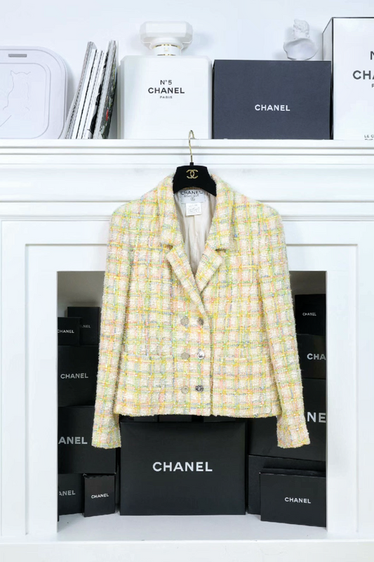 Vintage Chanel 96P Multicolor Tweed Jacket