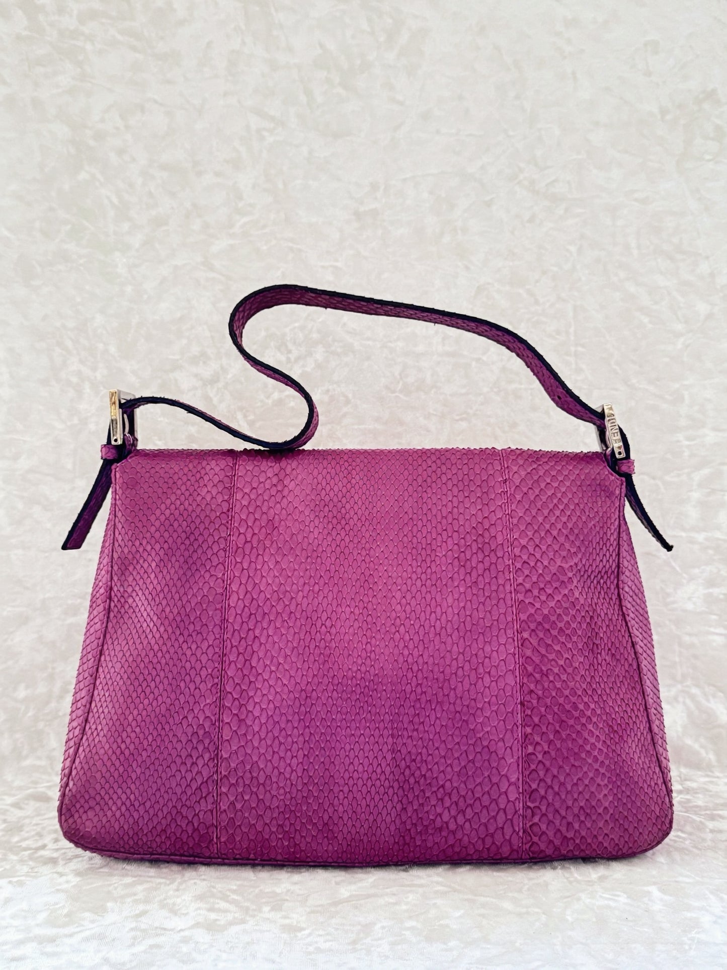 Fendi Dusty Rose Python Mamma Baguette