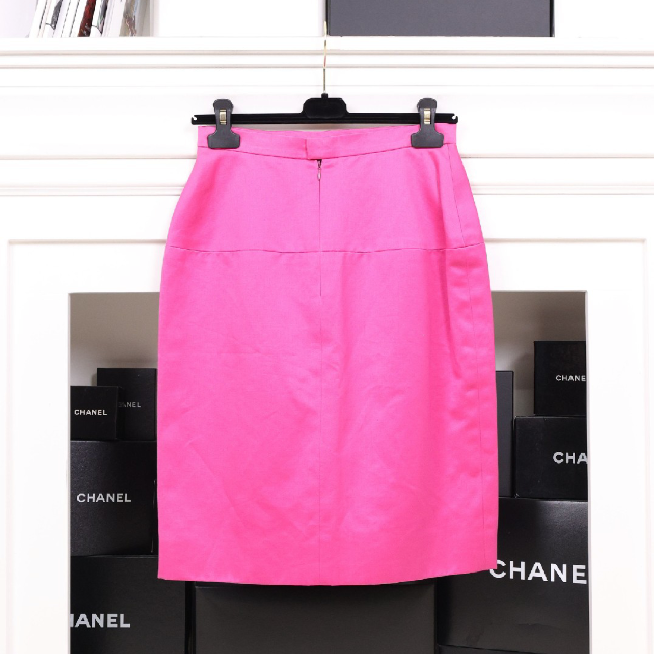 Vintage Chanel Hot Pink Silk Set