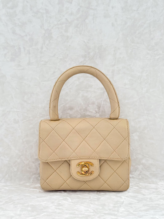 Vintage Chanel 1994 Nude Child Flap